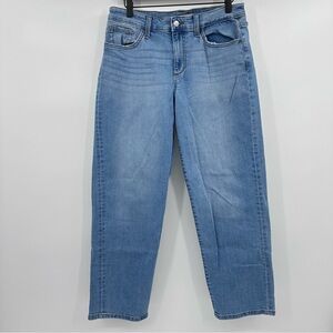 Joes Jeans Women 28 Blue Mid Rise Stretch Denim Straight Leg Light Wash Ankle